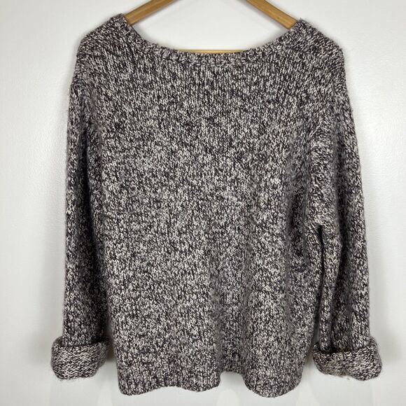 SKYR Women’s Vintage Chunky Fuzzy Mottled Mohair Wool Blend Sweater Warm XL Y2K - Picture 12 of 16